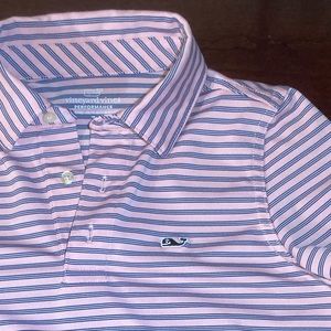 Pink Vineyard Vines Pink Performance Shirt